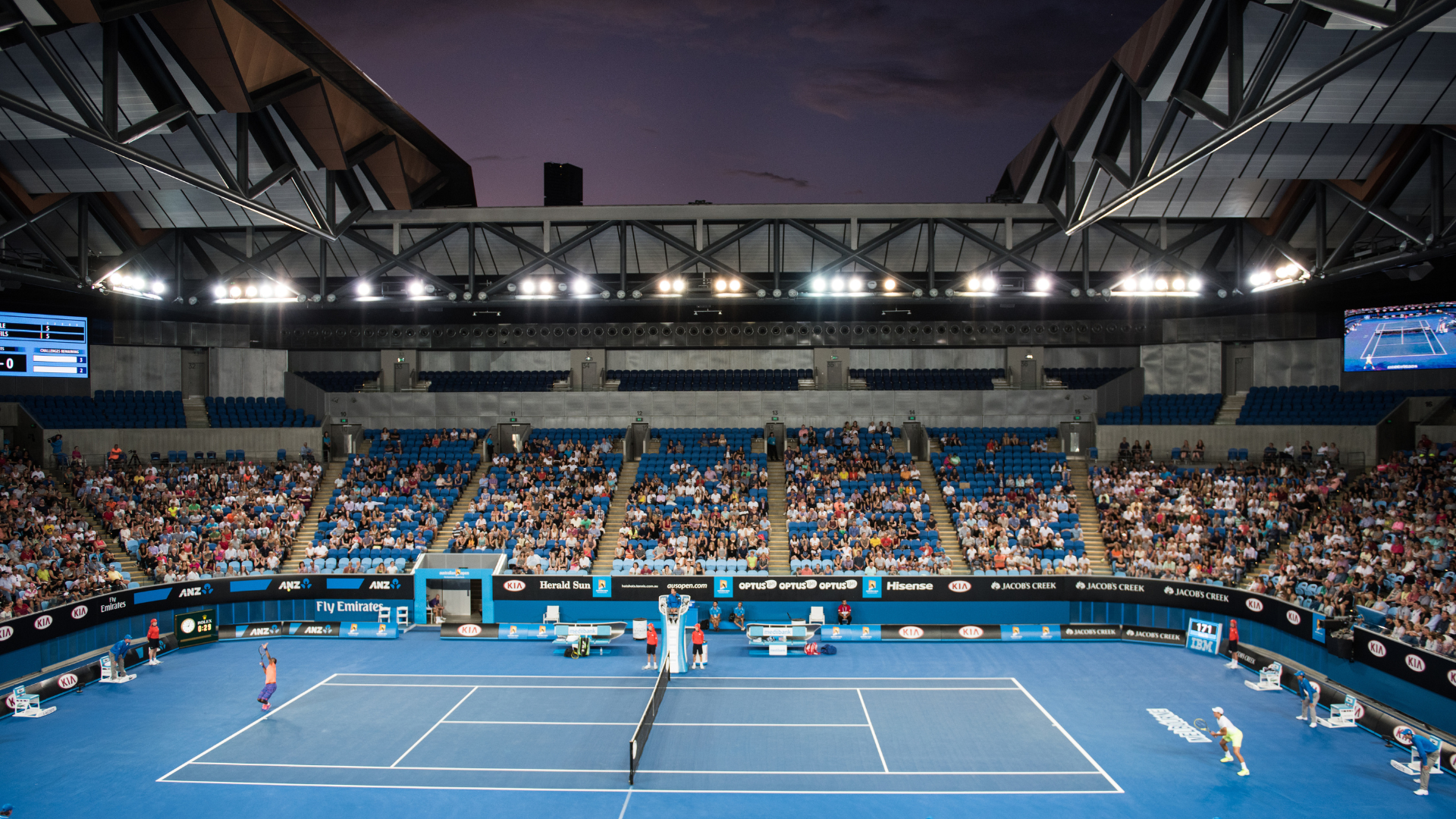 Playing text AO at Margaret Court