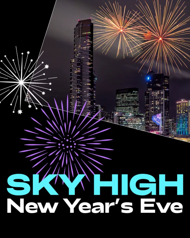 Countdown to the Sky High New Year's Eve from new heights! 🎉

Get ready for an unforgettable night with unbelievable views! Enjoy the fireworks at midnight as you dance the night away with friends and family, toasting to the beginning of a new year.

✔️Drink Package – Beer, Wine & Sparkling
✔️Gourmet Canapes
✔️Saxophone DJ
✔️Photobooth to capture the moment
✔️Voyager Theatre – Virtual Reality Experience (8pm – 9:30pm

✔️Edge (8pm – 11pm)

📅 Date: 31st December 2025
🕑Time: 8pm – 1am

🎆 With limited tickets available, secure your spot in the link in the bio. 

#MelbourneNewYearsEve #NewYearsEve #EurekaTower #Observationdeck #NYEFireworks #WhatsOn #ThingsToDoInMelbourne