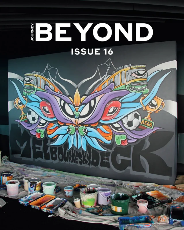 What happens when a laneway artist takes their work 88 floors above ground ? 🎨 
Melbourne-based artist @lukaskasper_art brings bold lines and raw creative energy to the city’s highest canvas, transforming Melbourne Skydeck into something unexpected. 🙌

Explore the story in Edition 16 of Journey Beyond Magazine.
Order your free print copy or read online via the link in bio. 

#MelbourneSkydeck #JourneyBeyond #MelbourneViews #SeeAustralia #TravelMagazine