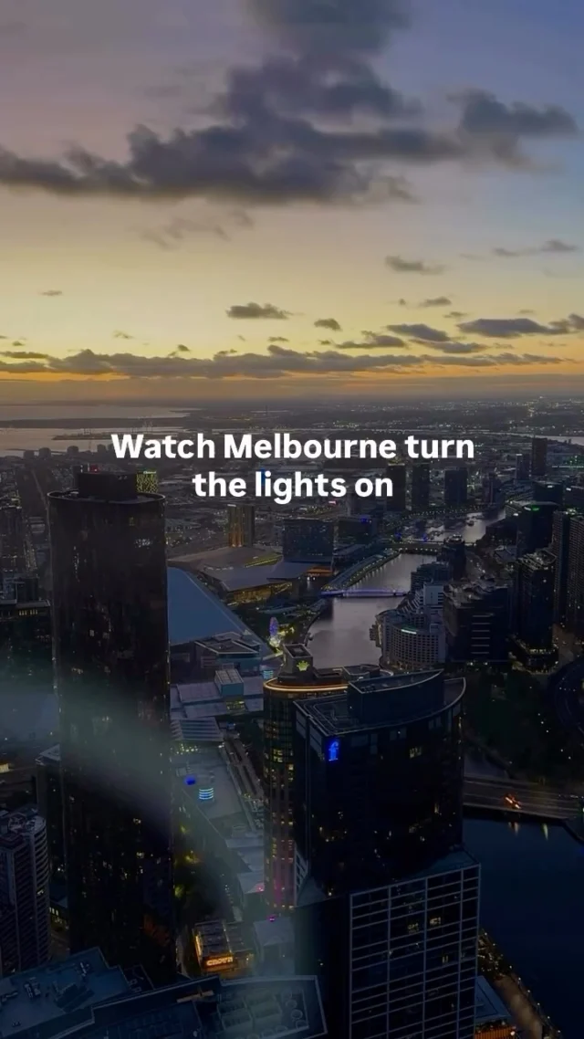 Watch Melbourne turn the lights on. ✨🌆
This stunning timelapse by @paddy_visuals captures that magical moment when day fades into night.
There’s truly no better place to watch it unfold than Melbourne Skydeck. From golden sunset hues to a glittering skyline, it’s a front-row seat to one of the city’s most beautiful daily rituals. 

🎥 by @paddy_visuals 🙌

#MelbourneSkydeck #timelapse #melbourne #sunset #bestoftheday