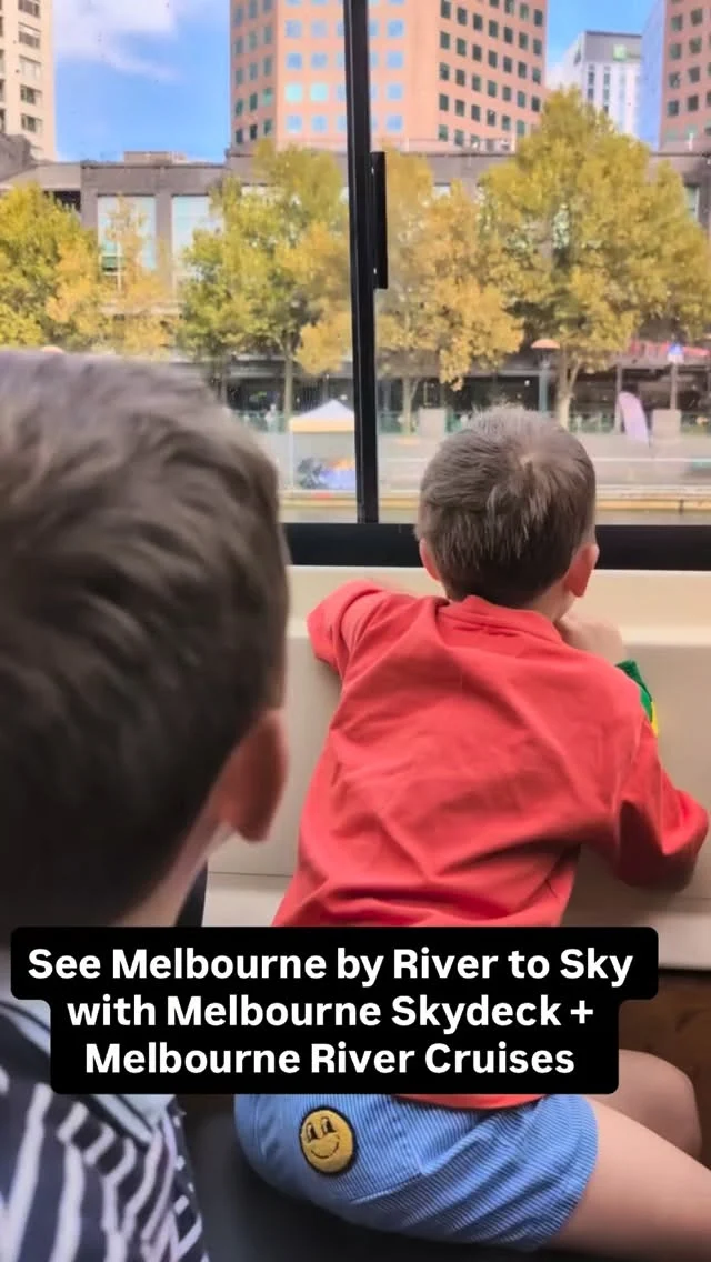 See Melbourne from RIVER TO SKY @MelbourneSkydeck x @melbournerivercruises. 🚤✨

Double the views, double the experience. Discover Melbourne from the water, then rise above it all at Melbourne Skydeck. 🌆
Cruise the Yarra, then head 88 floors up for breathtaking panoramic views — the ultimate way to see the city this autumn.

Plus, enjoy 20% off your second experience when you visit the other. More to explore, more to love.

(Available for new bookings April–May. Visit one, unlock your saving at the other.
T&Cs apply. Valid on adult, child & family tickets.)

#MelbourneSkydeck #MelbourneRiverCruises #melbourne #whatsonmelbourne #visitmelbourne