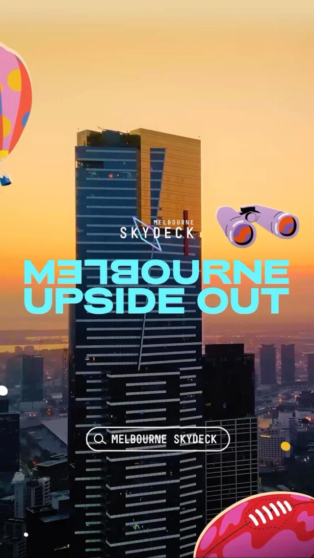 Get your head in the clouds! 🌤️ Explore the city from a different perspective these school holidays at Melbourne Skydeck! 

It’s Melbourne, Upside Out.

#melbourneskydeck #whatsonmelb #observationdeck #melbourne #visitmelbourne