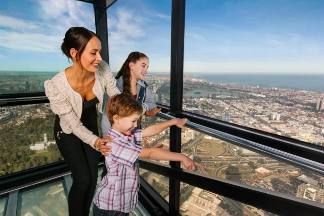 🎉 School holiday plans? We’ve got you covered! 🎉

Take the family to new heights these winter school holidays with Melbourne Skydeck’s Family Fun Bundle and save up to 20%* on family tickets.

✨ Soak up breathtaking 360° views of Melbourne
✨ Explore the highest viewing platform in the Southern Hemisphere
✨ Create unforgettable family memories together

Choose the bundle that suits your crew:

✨ Family $64 (1 Adult + 2 Children)
✨ Family $72 (2 Adults + 1 Child)
✨ Family $89 (2 Adults + 2 Children)

Plus, little explorers aged 0–3 visit FREE! 👶 You can also elevate your family fun even higher and upgrade and save on the Voyager Theatre and Edge experience for just $20 per family member.

Whether you’re entertaining the kids, hosting visiting family or simply looking for an unforgettable day out, there’s never been a better time to experience Melbourne from a whole new perspective.

📅 Available for bookings until 20 July 2026

Book your family adventure today! 

#MelbourneSkydeck #SchoolHolidays #FamilyFunMelbourne #VisitMelbourne #WinterSchoolHolidays