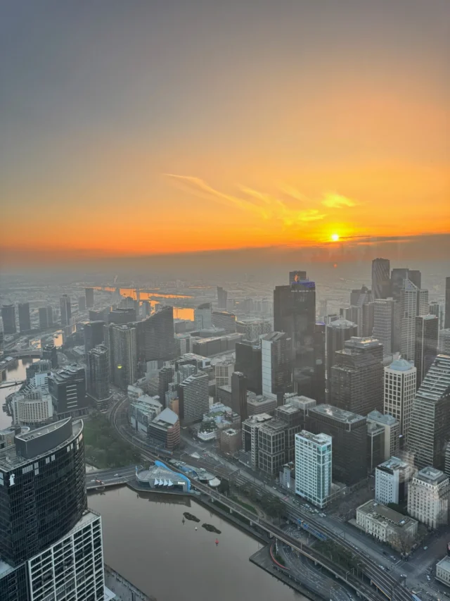 Melbourne really knows how to put on a show. ✨

Tonight’s sunset painted the city in shades of gold from 88 floors above. Every sunset is different, but this view never gets old.

Who’s catching the next one? ✨

#Melbourne #melbourneskydeck #whatsonmelb #sunset #melbournesunset