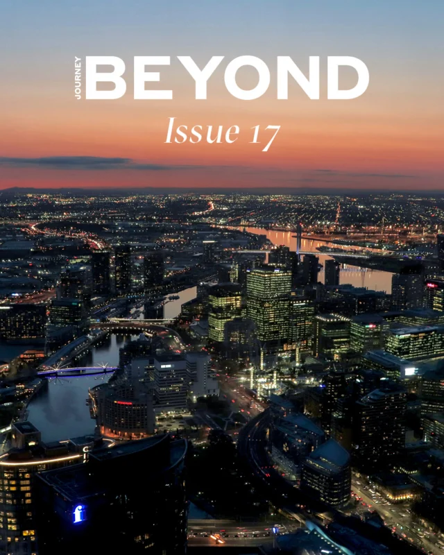On the ground, you feel the energy of Melbourne. From level 88, you understand it. Edition 17 of Journey Beyond Magazine pairs the view with the soundtrack, a playlist for when your head is in the clouds.

Order your free print copy or read online via the link in bio.