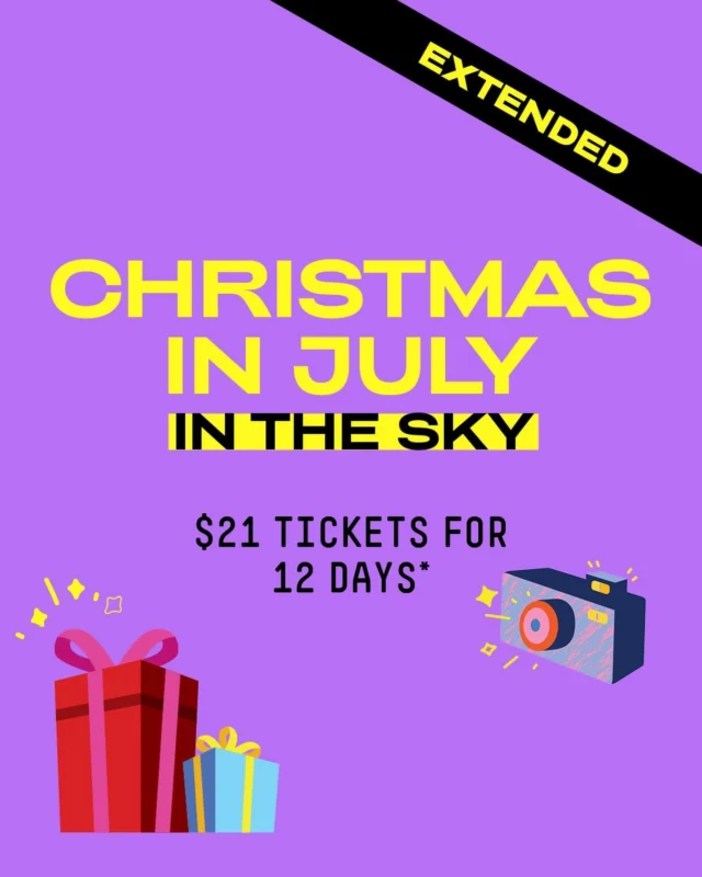 Due to overwhelming demand, our Christmas in July in the Sky offer has been extended! 🎄✨

The gift that keeps on giving continues, with our $21 Skydeck tickets and $21 festive experiences now extended for 12 more days.

That means even more time to celebrate the season 88 floors above Melbourne, soak up breathtaking views, and experience the magic of Christmas in the Sky.

Extended offer: Book by 12 August and visit until 31 August 2026.

Link: www.melbourneskydeck.com.au/christmas-in-july/ 🙌

#melbourneskydeck #melbourne #whatsonmelb #visitmelbourne #observationdeck