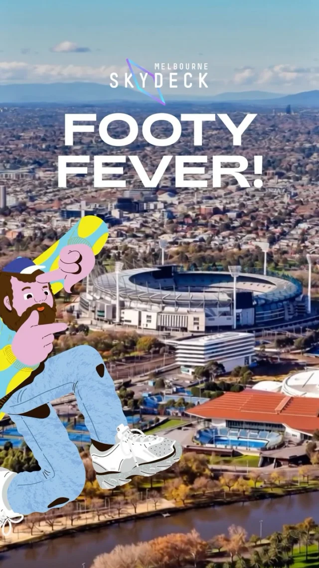ELEVATE GAME DAY FOR $25 🏉🏈🍻
The highest seat in the house is waiting!

Footy fever is sweeping across Melbourne with @AFL Finals, plus the upcoming @nflaunz match.🔥

Take game day to new heights with $25 admission to Melbourne Skydeck, including a house beer or wine, and discover Melbourne’s sporting capital from a whole new perspective.

Whether you’re heading to the footy or taking in the festivities from above, make Melbourne Skydeck part of your game-day plans. Soak up breathtaking 360° views and raise a glass from 88 floors high.

The Footy Fever Offer is available online and onsite, including weekends, for a limited time only.

🎟️ Book now via the link in bio or simply quote “Footy Fever” when you arrive at Melbourne Skydeck.

*T&C’s apply.

#nrl #afl #melbourneskydeck #visitmelbourne #WhatsonMelb