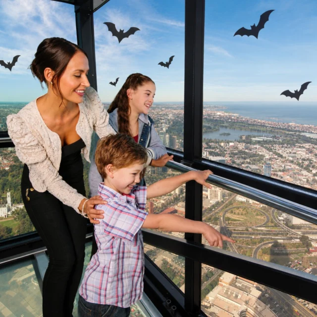 🎃 There’s no spookier place to spend Halloween than @melbourneskydeck! 

This Halloween weekend, take your spooky celebrations to new heights at Melbourne Skydeck! 🦇

🧙‍♀️ Spooky snaps on The Edge – strike a pose 300 metres above Melbourne with Halloween photo props and spooky glass decals.

🍬 Trick or Treat: Spin to Win! – give the wheel a spin for a chance to win some Halloween candy.

🎨 Kids’ Corner – get creative making your own spooky badges.

🍕 Possessed Pizza & Creepy Cocktails at Bar 88 – tuck into a frightfully good pizza and sip on a Vampire’s Kiss or Witches’ Apple cocktail special. 

From spooky photos, to sweet treats and Halloween cheer, it’s a frightfully fun day out for the whole family. 🖤

📅 Friday 30 October – Sunday 1 November

Who’s ready for a little Halloween magic, 300 metres above Melbourne? 🎃🦇

#melbourneskydeck #halloween #halloween2026 #melbournehalloween #whatsonmelb